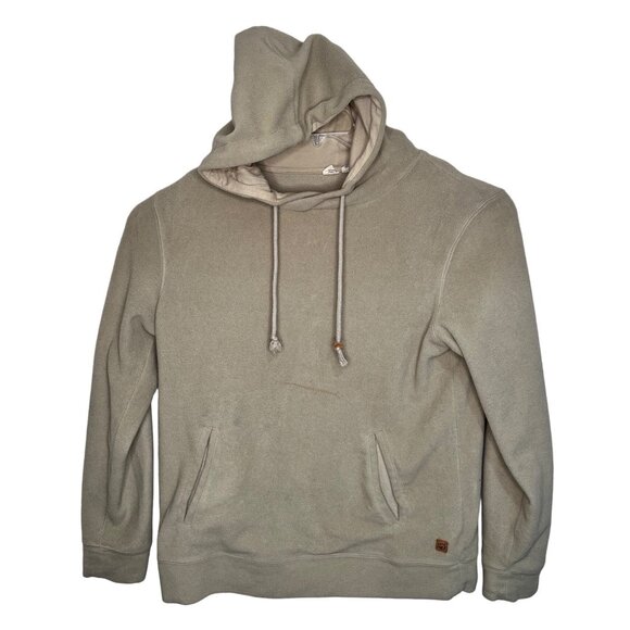Large Beige Hooded Pullover Sweatshirt L 64a - Picture 1 of 7